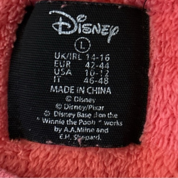 Authentic Disney Winnie the Pooh Fleece Lounge Sweater‎ Girls Size L (14-16) - Picture 7 of 9